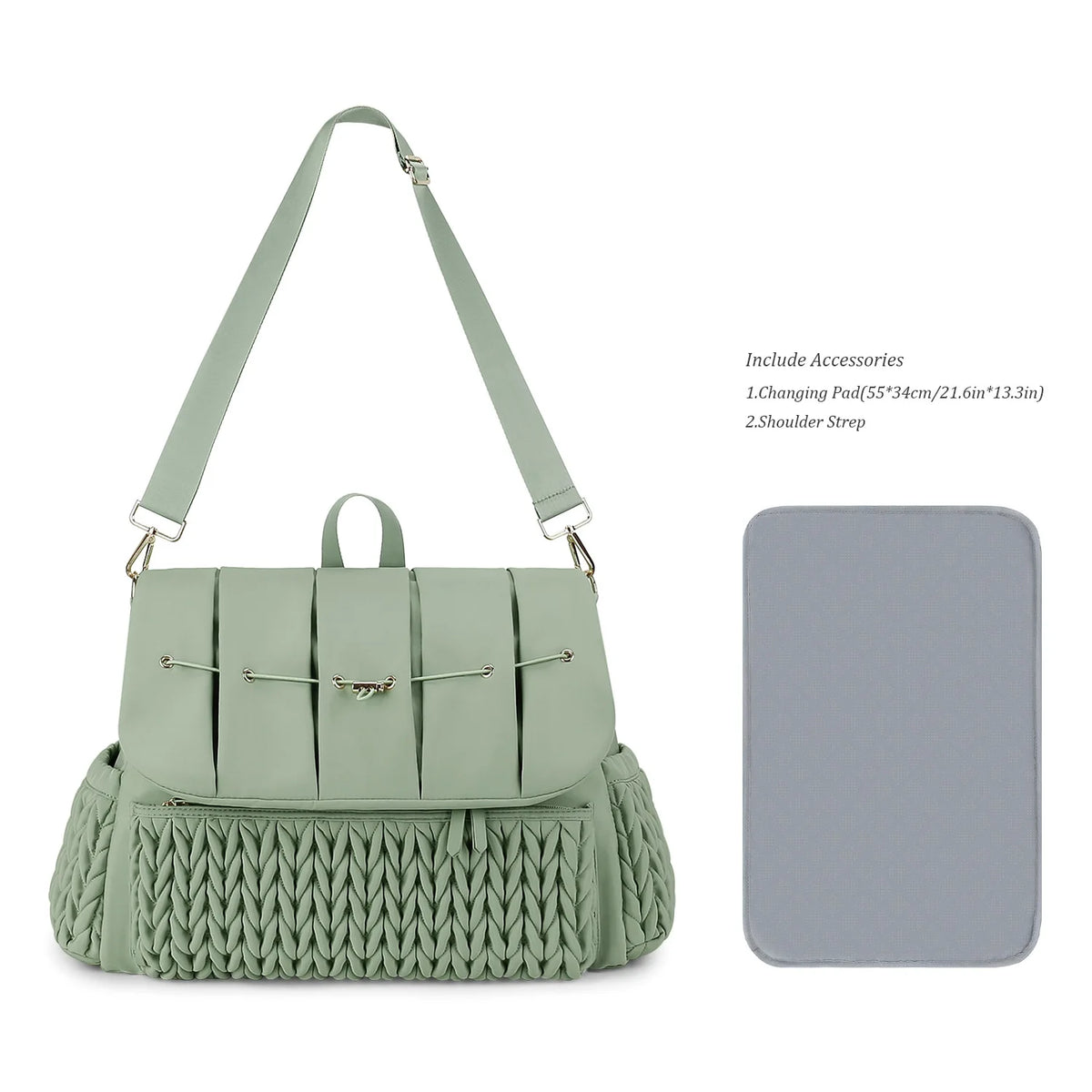 Large Capacity Waterproof Diaper Bag Tote