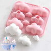 Silicone Cloud Mold for Candles and Desserts – 8-Cavity Flexible Pan