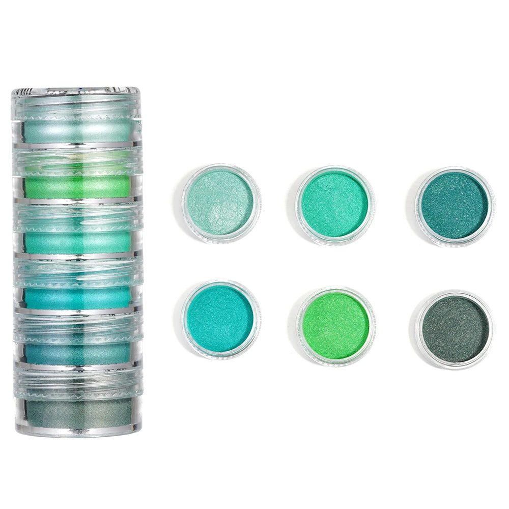 Pearlescent Epoxy Resin Pigment Powder Set (6 Colors)