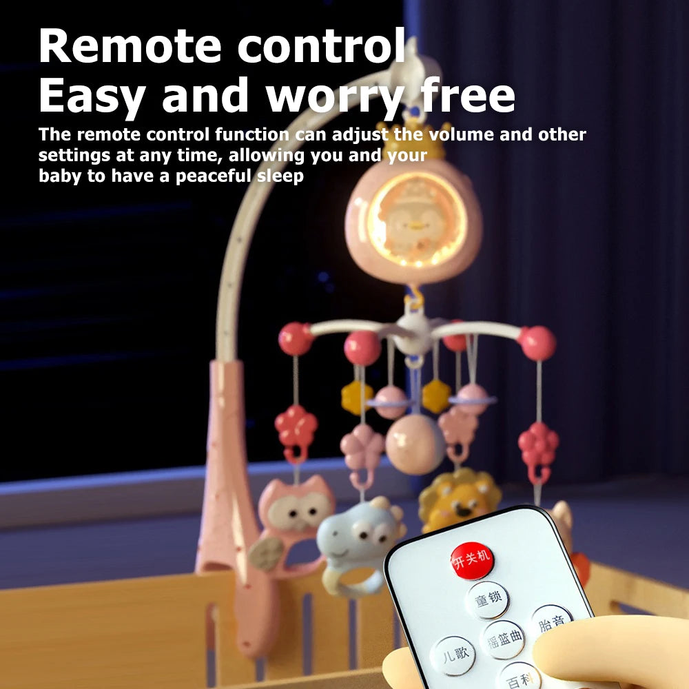 Soothing Musical Crib Mobile with Projector and Remote