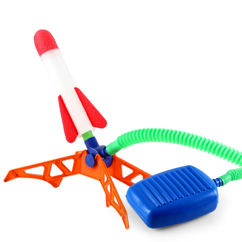 Glowing Stomp Rocket Launcher for Kids – Outdoor Step-to-Launch Toy with Soft Foam Tip