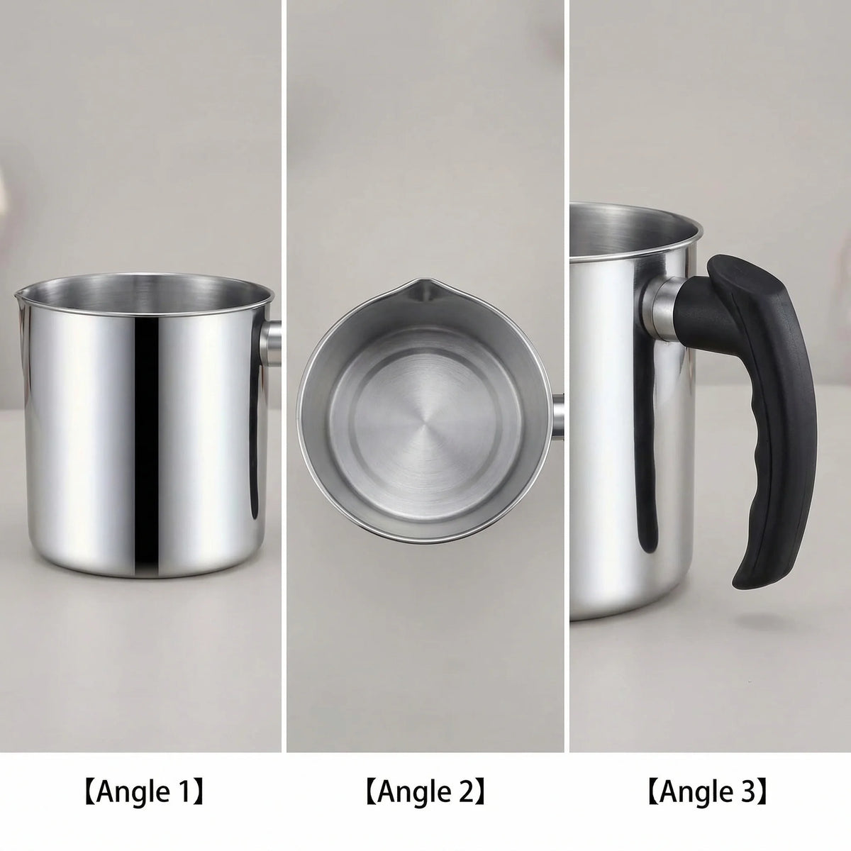 Stainless Steel Wax Melting Pitcher with Anti-Drip Spout