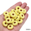 20mm Daisy Silicone Beads for DIY Jewelry & Crafts
