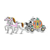 Sterling silver charm bead pendant featuring a horse, car, and key charms.