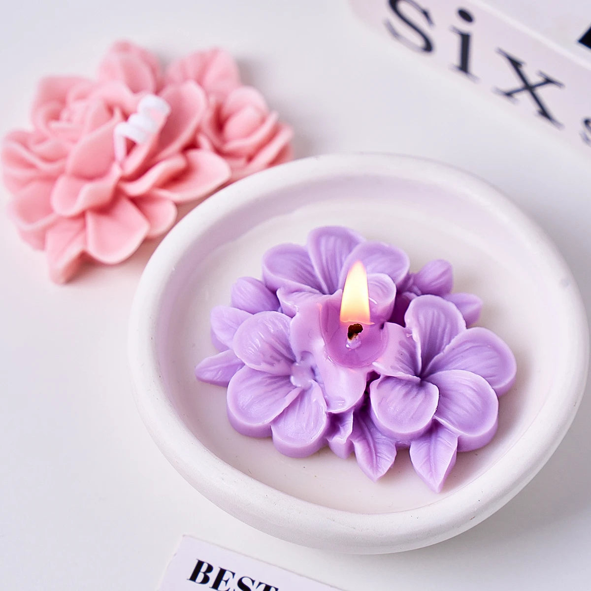 Frangipani Gardenia Silicone Mold for Candle and Soap Making
