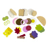 28-Piece Felt Burger & Sandwich Play Food Set for Kids