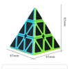 Pyramid Speed Cube 3x3 – Smooth Turning Puzzle for Kids & Adults