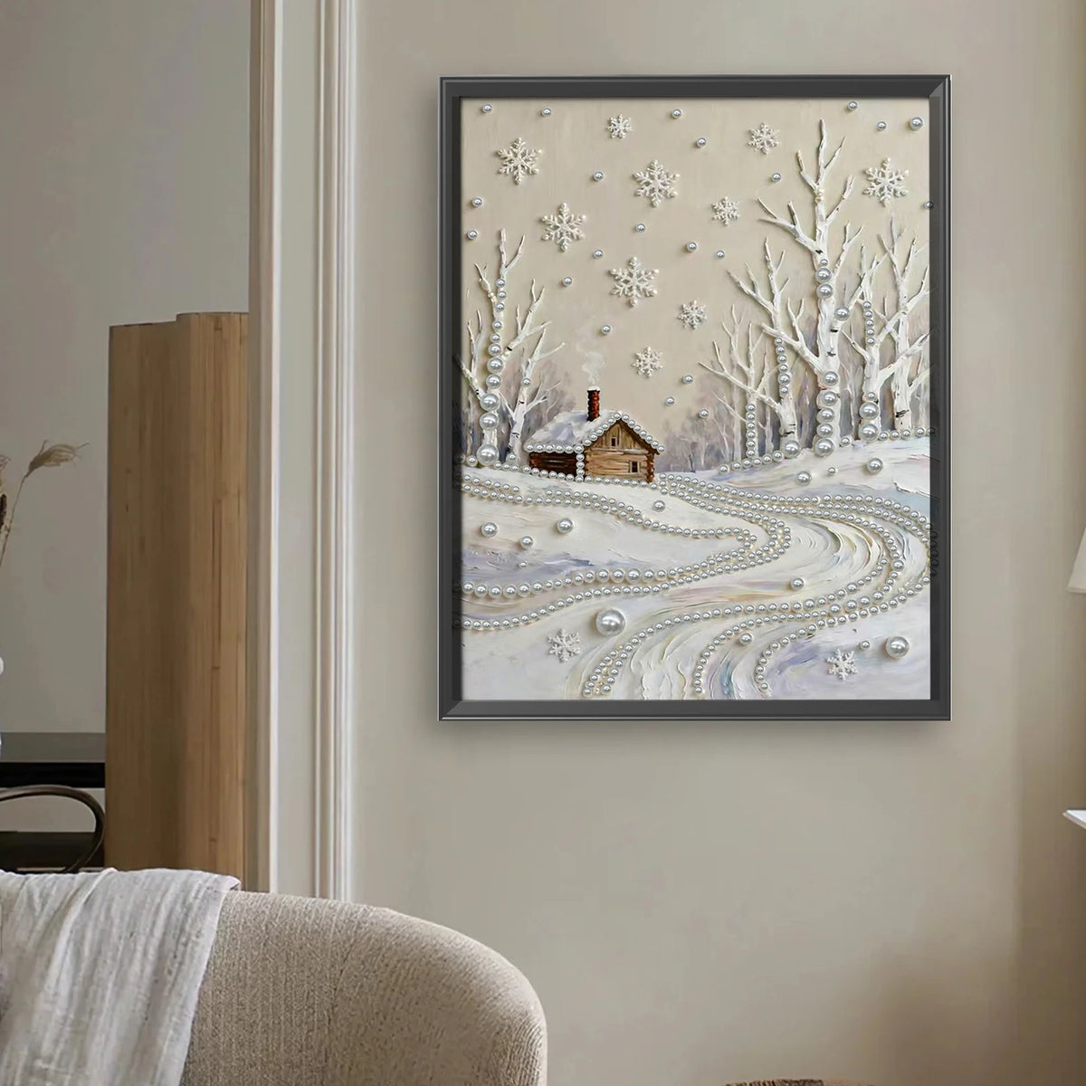 DIY Pearl Gem Painting Kit for Adults | 30x40cm Unframed Canvas Wall Art