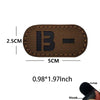 Blood Type Tactical Patches with Glow-in-the-Dark Design
