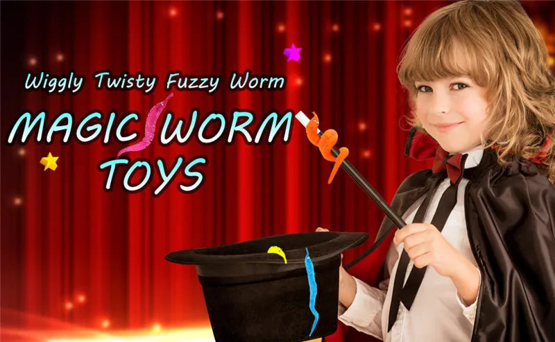 Fuzzy Magic Worm with Invisible String