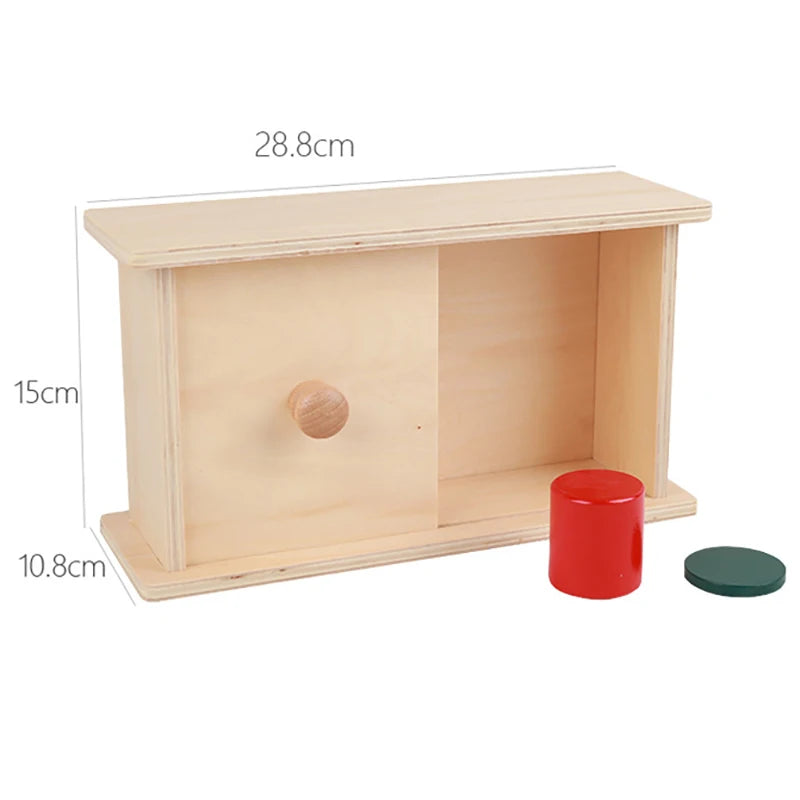 Wooden Montessori Object Permanence Toy for Toddlers
