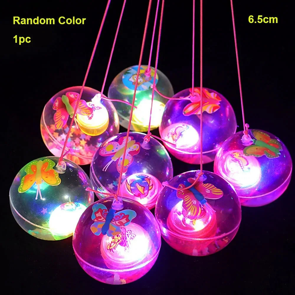 LED Glowing Bouncy Ball for Kids – Colorful Light-Up Jumping Ball Toy