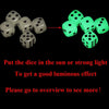 Glow-in-the-Dark Acrylic Dice Set for Games and Parties