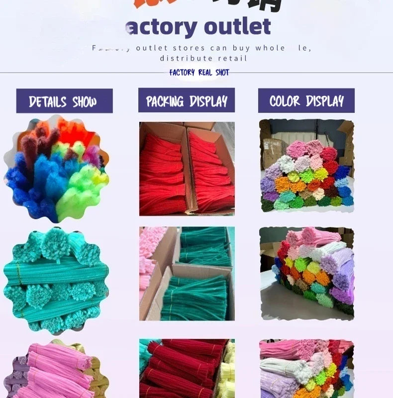 Chenille Stem Craft Sticks for DIY Art Projects