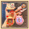 Cartoon Couple Backpack with Glowing Keychain