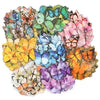 A colorful set of whimsical butterfly stickers for scrapbooking and journaling