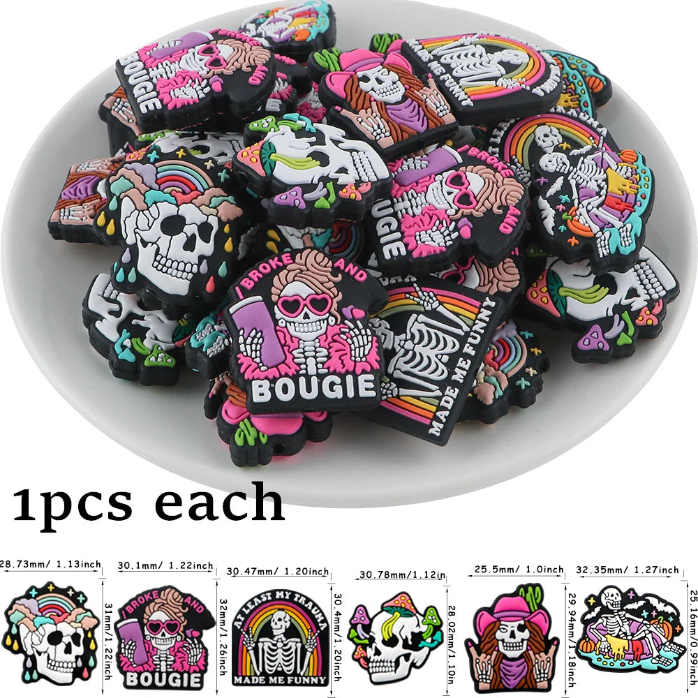 Silicone Charm Beads for DIY Jewelry Making