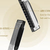 10-Hole Diatonic Blues Harmonica in C with Protective Case