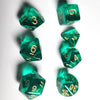 Translucent Green Polyhedral Dice Set (7-Piece)