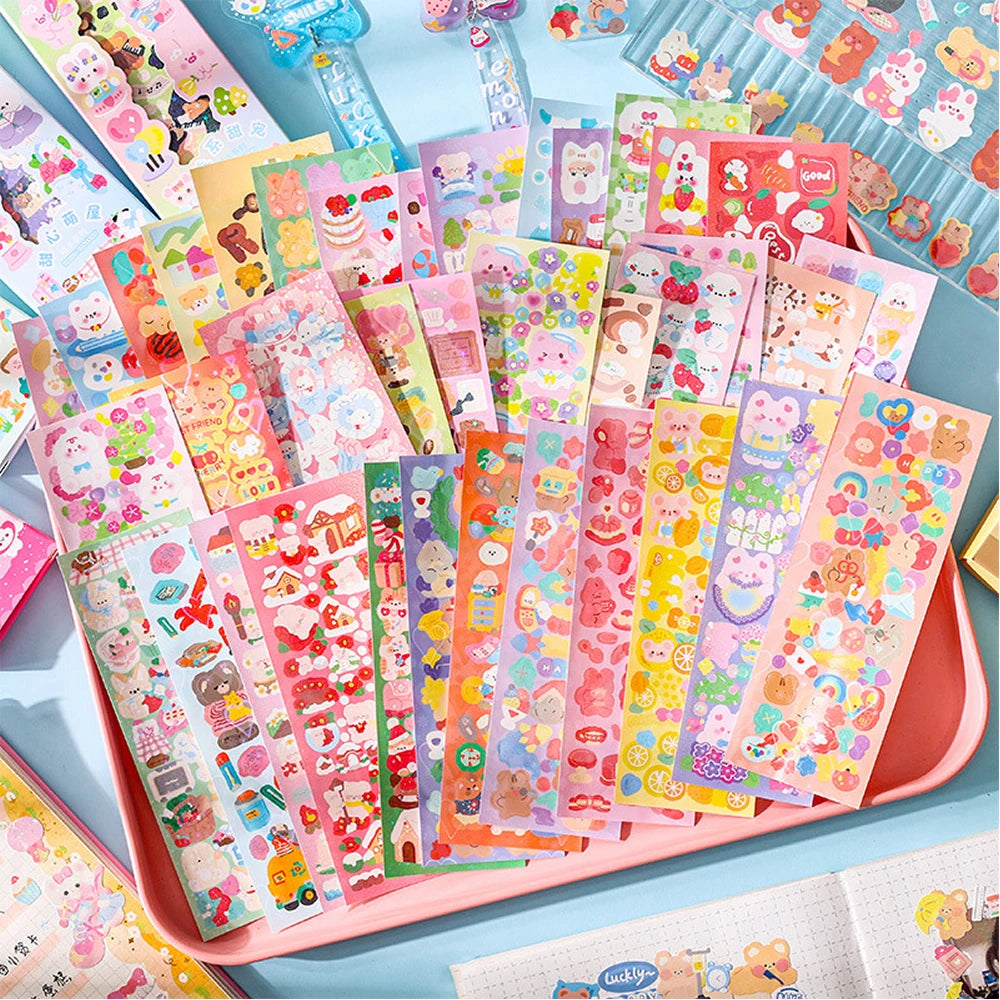 Kawaii Sticker Pack for Kids – 200 Cute Decorative Stickers for Journals, Scrapbooking & DIY Crafts