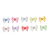 Multicolor Transparent Bow Acrylic Beads for DIY Jewelry Making