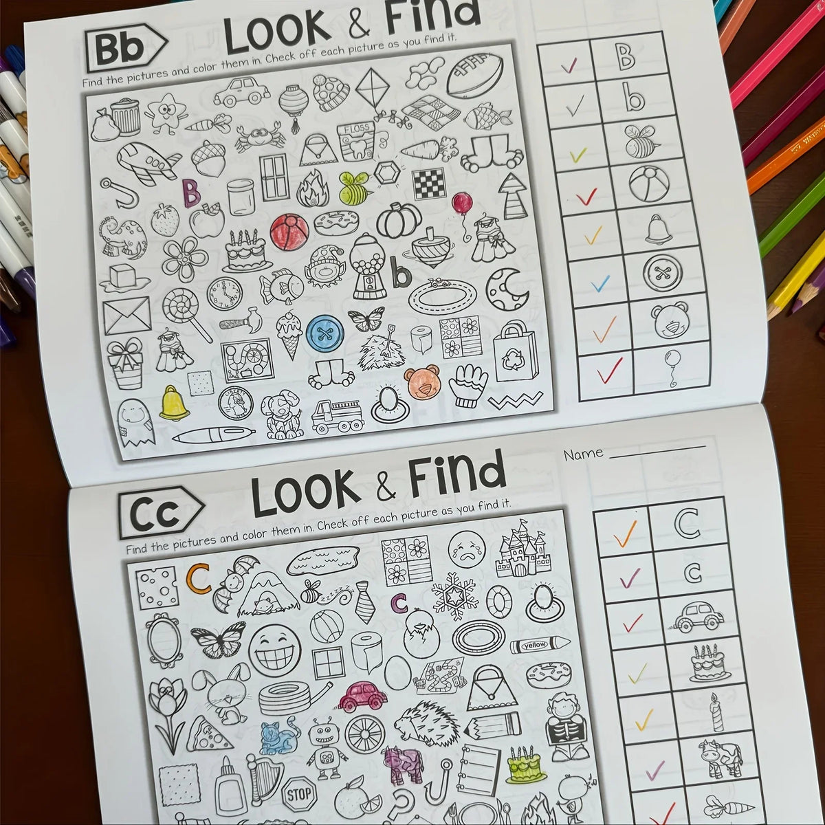 Look and Find Coloring Book for Kids – 32 Pages of Fun Activities