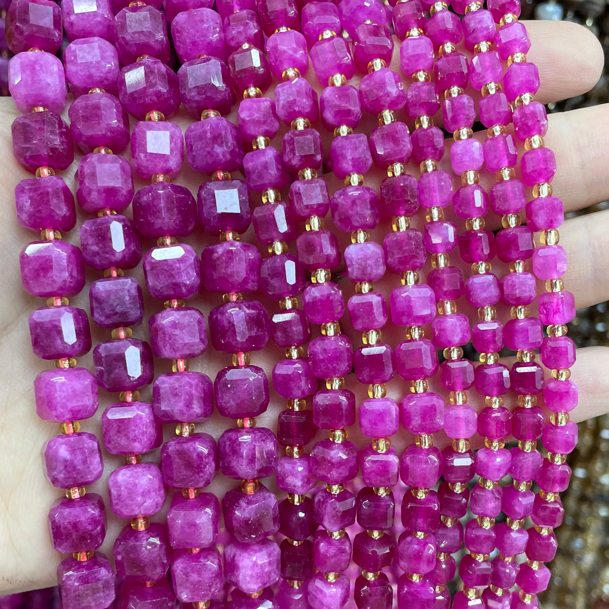 Natural Stone Faceted Beads for Jewelry Making