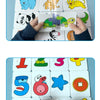 Toddler Animal & Fruit Puzzle Cards with Truck Matching Game