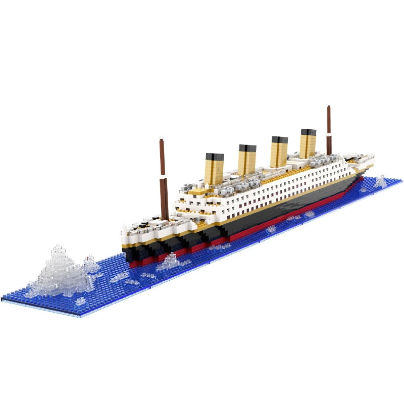Micro Building Block Titanic Ship Model Kit for Adults and Teens