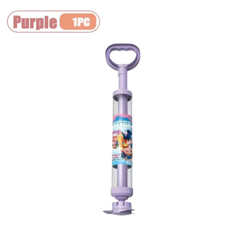 Purple rotating firework water blaster toy for kids