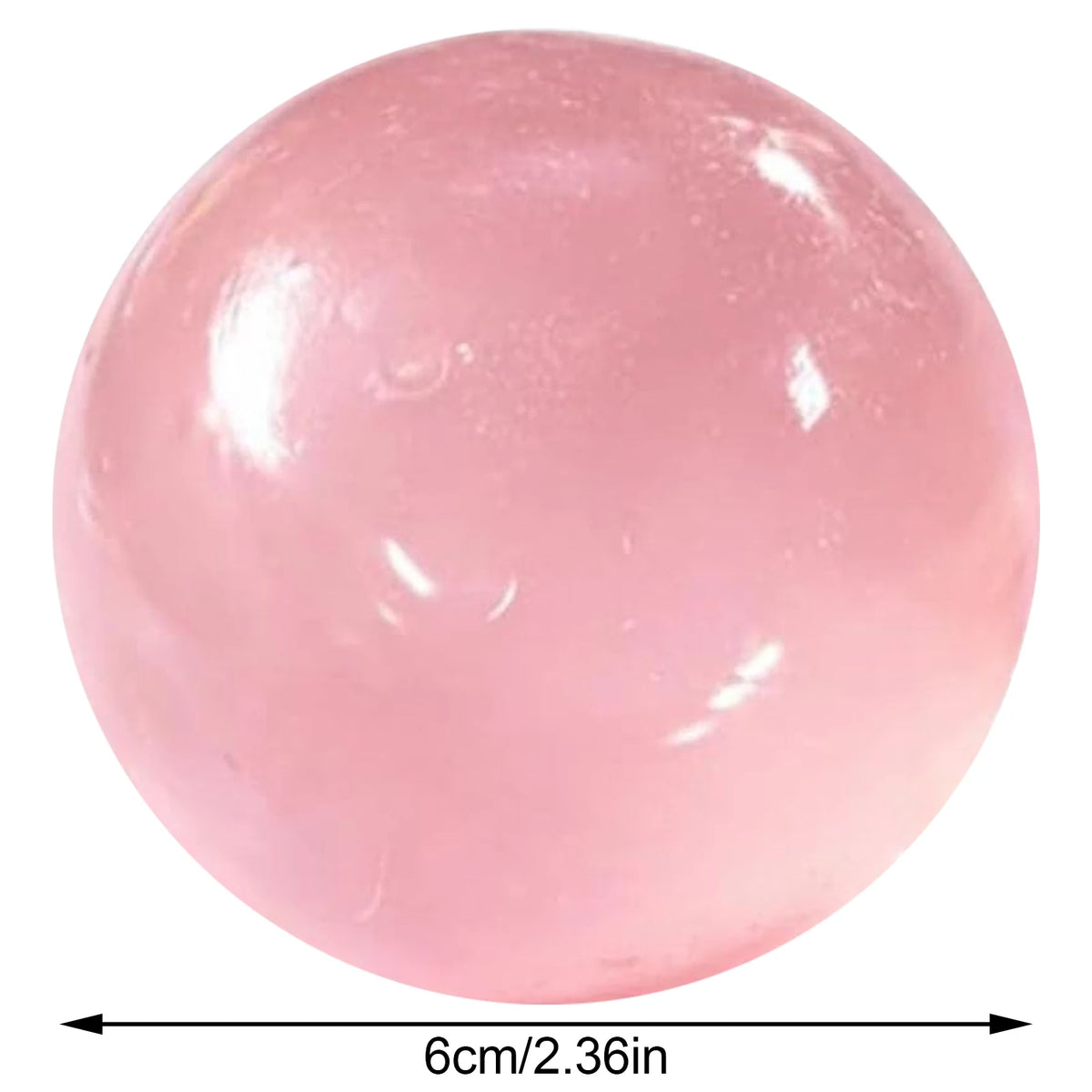 Transparent Blue Squishy Stress Ball – Soft Rebounding Sensory Toy