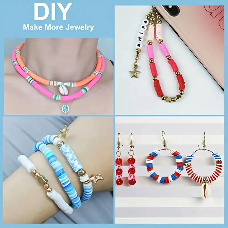 Polymer Clay Beads Assortment for DIY Jewelry Making