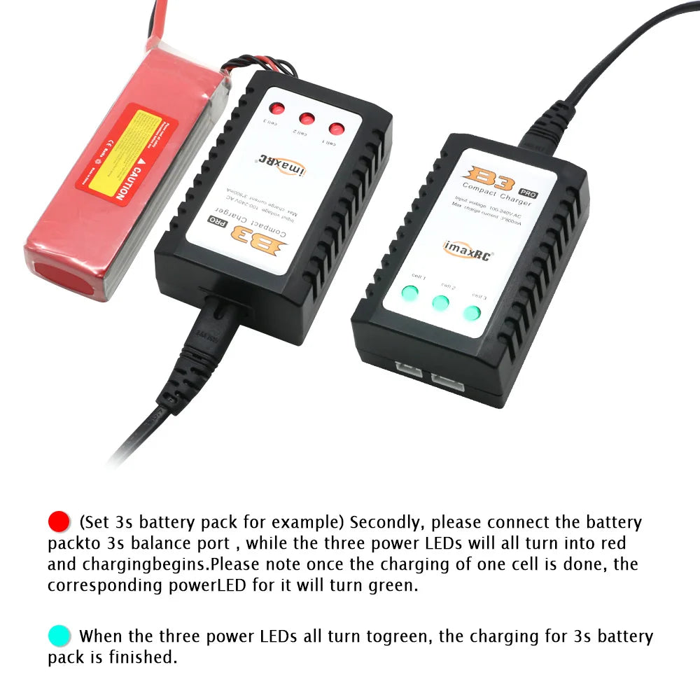 iMax B3 Pro Compact AC Balance Charger for 2S/3S LiPo Batteries