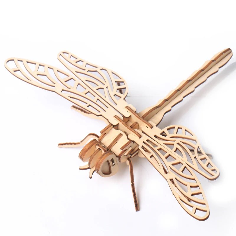 Wooden 3D Insect Puzzle Kit – Butterfly, Bee, Scorpion & More