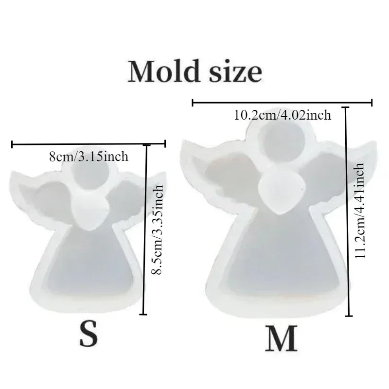 Reusable Silicone Mold for DIY Angel Ornaments