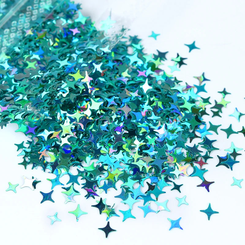 Shimmering Star Resin Sequins for DIY Crafts