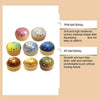 A collection of glitter stress balls in various colors and finishes, including TPR and PP materials.