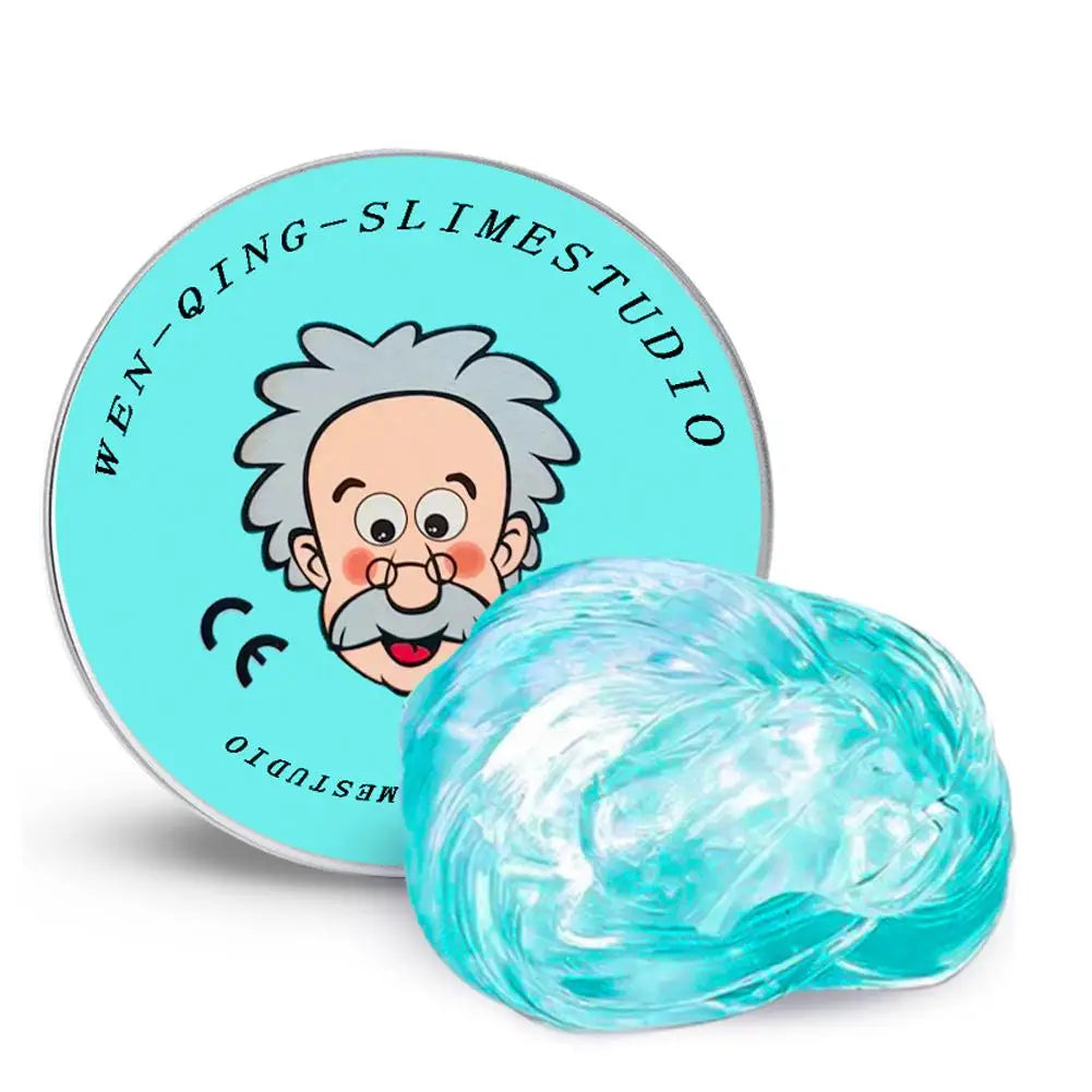 Crystal Clear Sensory Putty with Tin – Stress Relief & Bouncing Toy