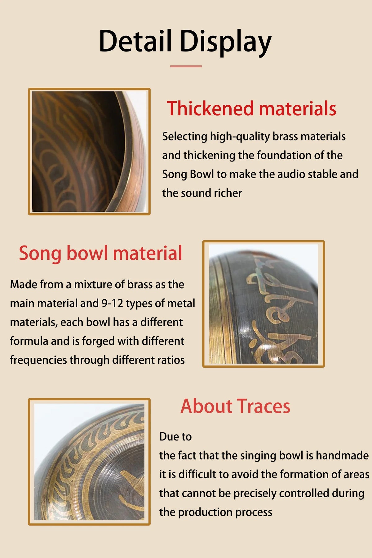 Tibetan Singing Bowl Set for Meditation and Relaxation