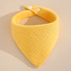 Soft Cotton Muslin Baby Bandana Bibs (4-Pack) for Feeding & Teething
