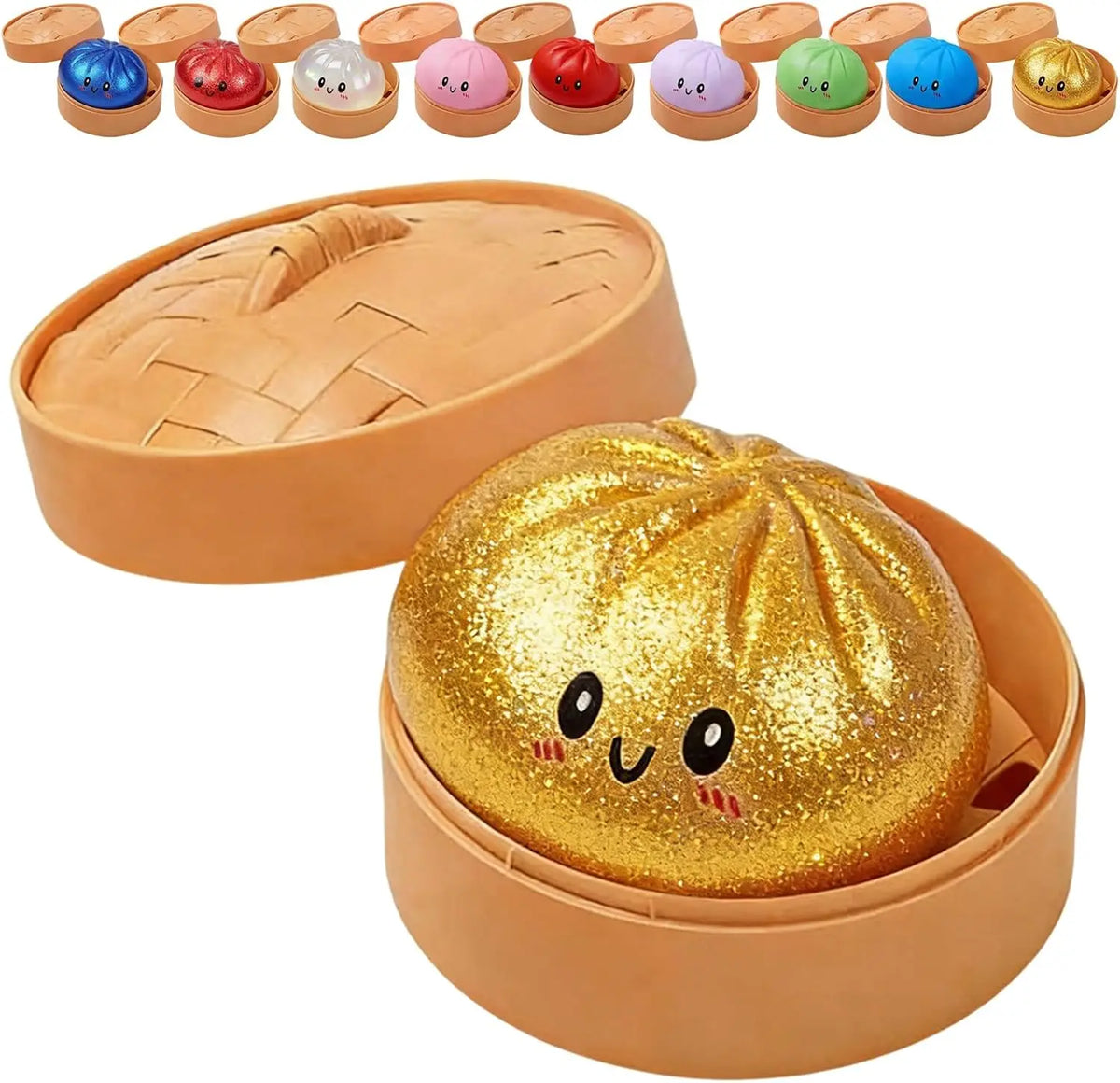 Glitter Dumpling Squishy Stress Relief Toy