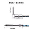 Braided Guitar Cable with 90° Plug – Noise Reduction for Clear Sound