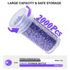 Purple Zynxy Storage Bottle showing 2000 pieces per 10 grams of material.