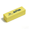 A yellow butter squishy toy labeled 4 oz net wt 113g