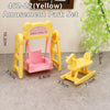 Miniature Dollhouse Furniture Set with Cradle, Piano & Table
