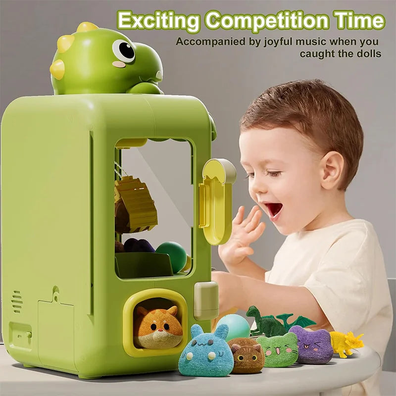Mini Arcade Claw Machine with Adjustable Grip and Music
