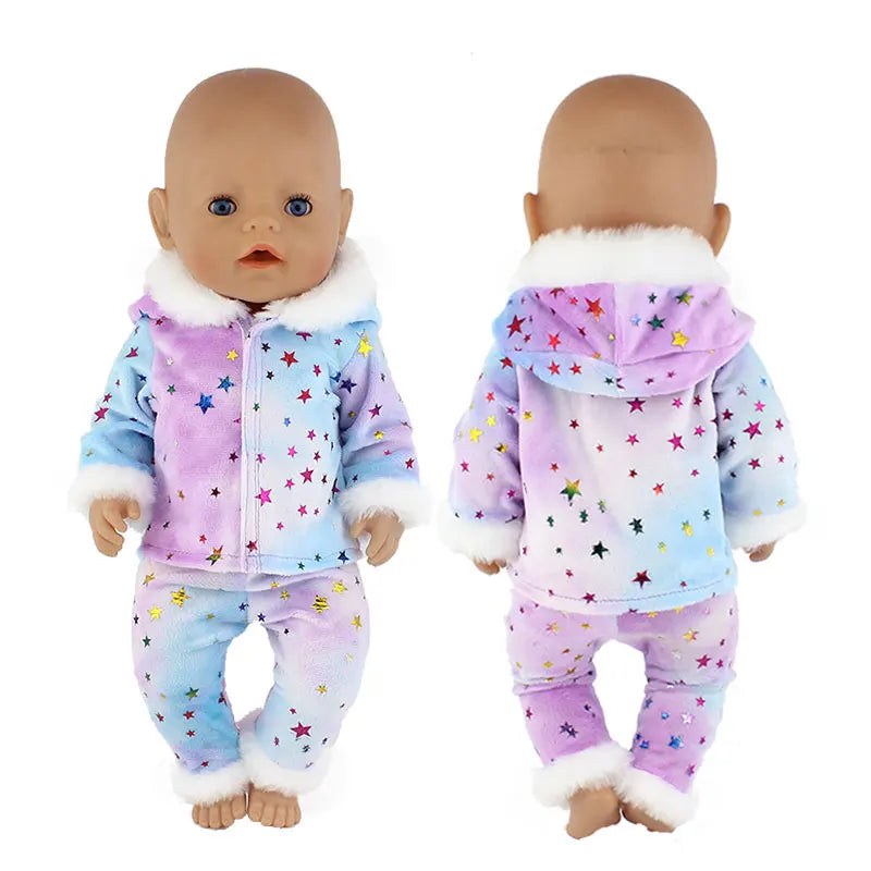 Cute 2-Piece Romper Outfit for 17-Inch Reborn Baby Dolls