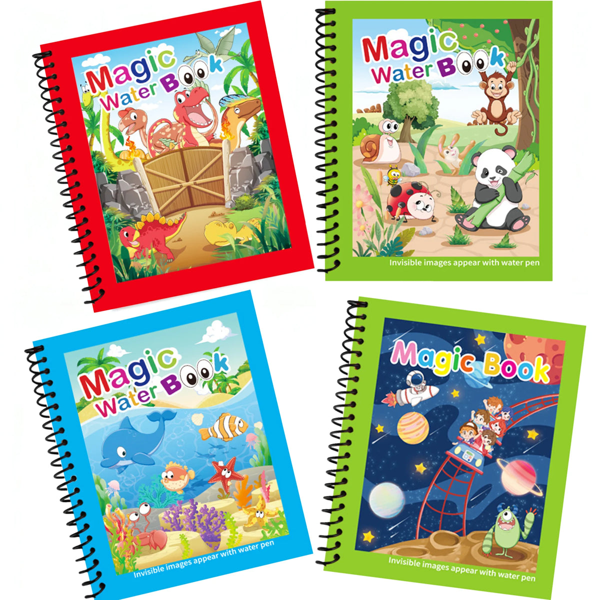 Reusable Water Drawing Book with Refillable Pen