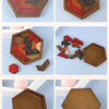 Hexagonal Wooden Puzzle — Interlocking Brain Teaser for Adults