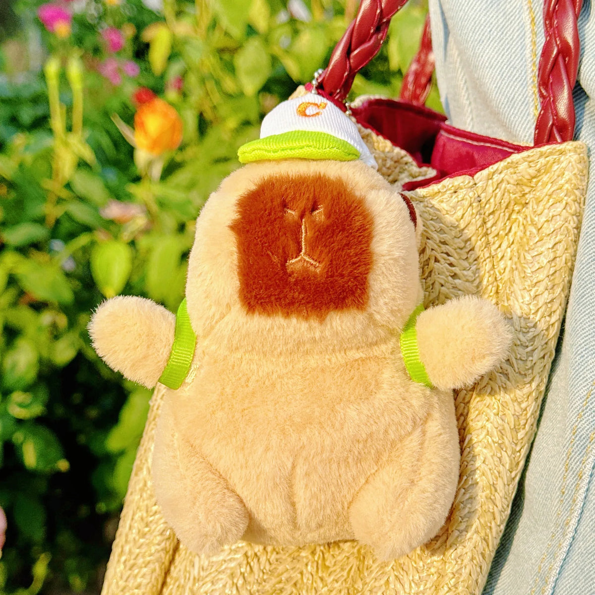 Capybara Plush Toy with Duck Swim Ring – Kawaii Stuffed Animal